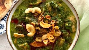 Spinach Mushroom Curry (Cook 5 min)