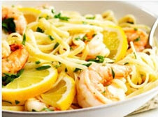 Kerala Lemon Ginger Seafood Pasta